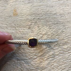 David Yurman Bracelet with Amethyst accent stone